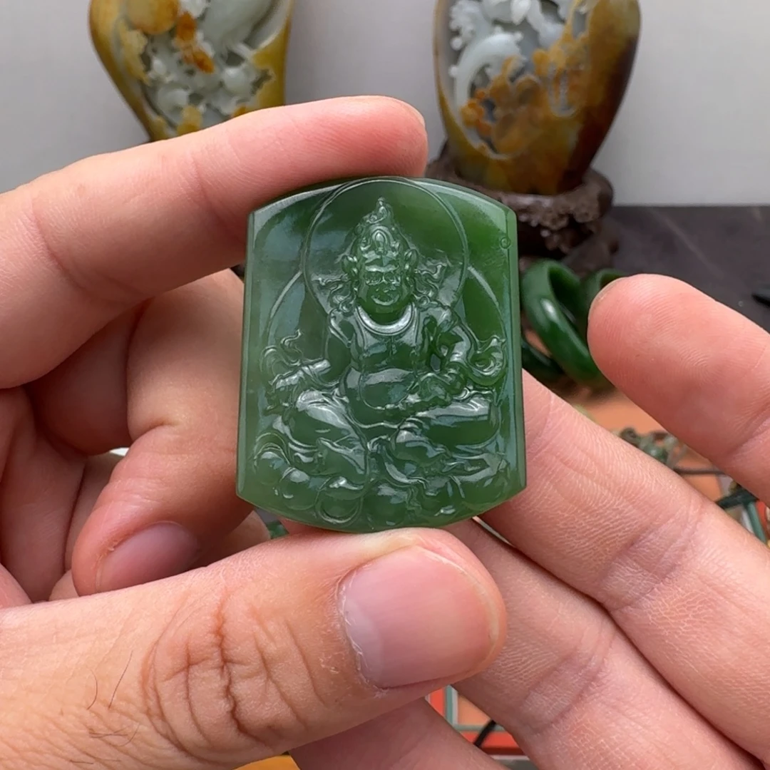 ****多和田玉（碧玉）未镶嵌挂件