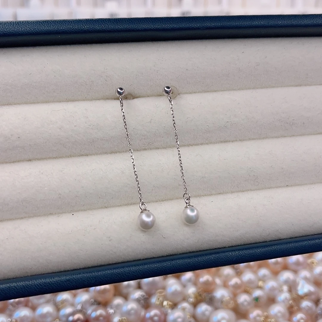 淡水珍珠银S925镶嵌吊坠(赠链)