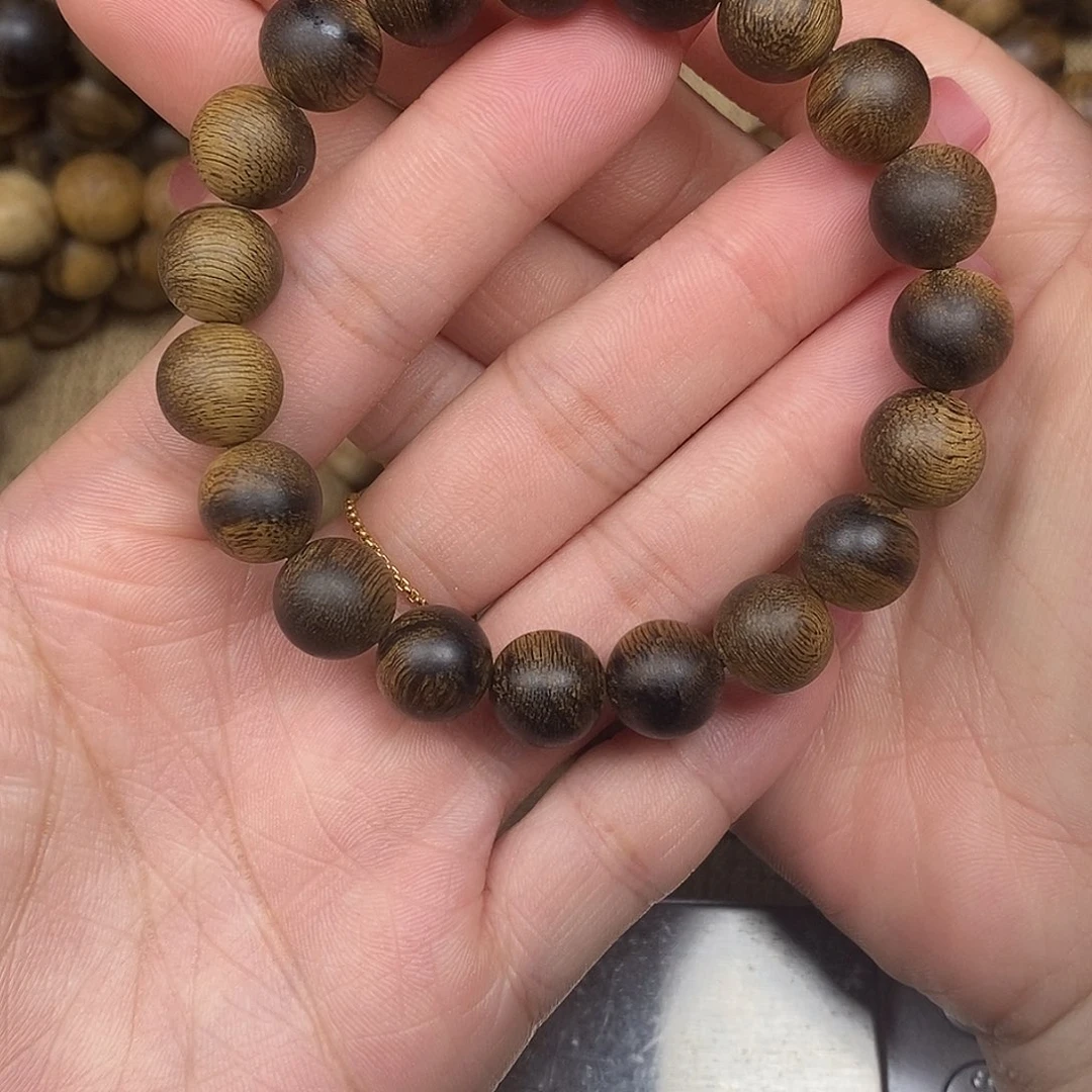 沉香手串夕**酒越南芽庄白棋楠古董
