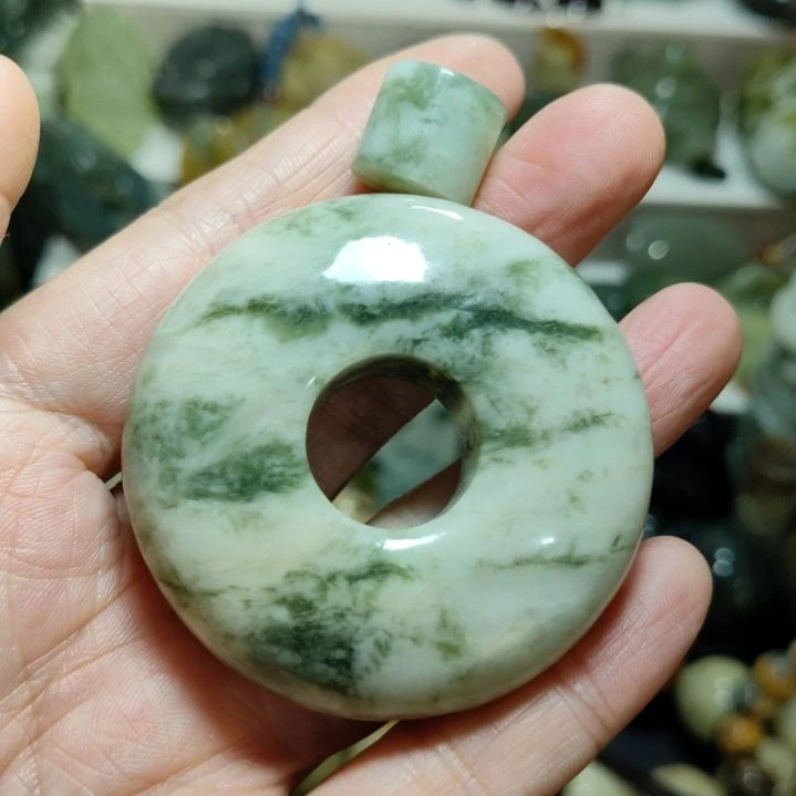 岫玉平安扣未镶嵌