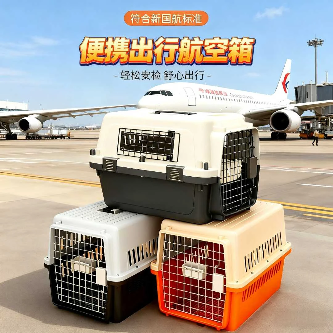 宠物标准托运航空箱40斤国际航空运陆运超大猫咪狗狗外出便携笼子