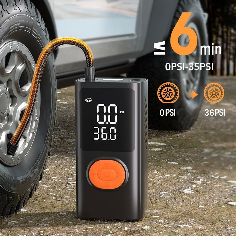 车载充气泵2026新款汽车车胎充气无线可照明小巧便携式手持打气泵