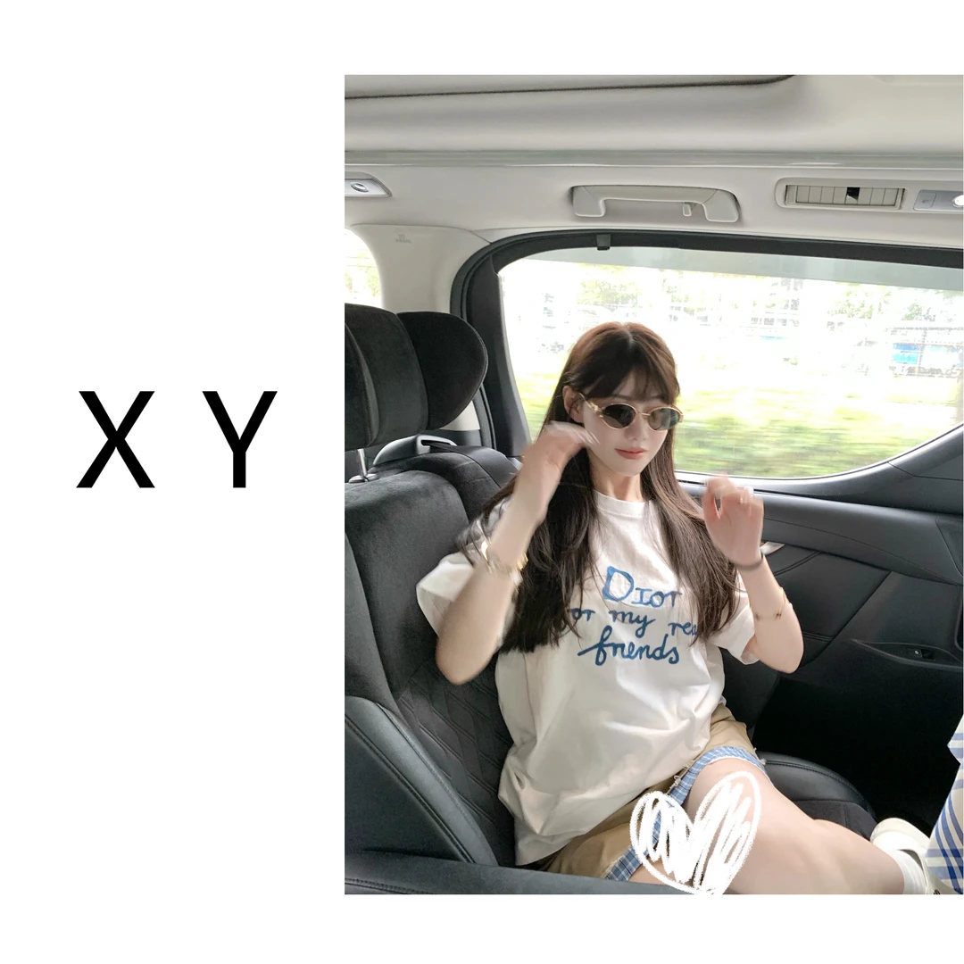 【XY】高端单品 链式毛巾绣图案备受瞩目的重奢男女同款短袖T恤