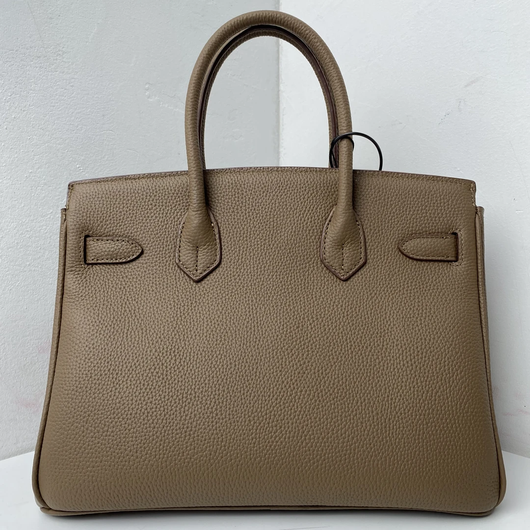 306【高级定制】棕色高档时尚百搭真皮女士单肩斜跨包