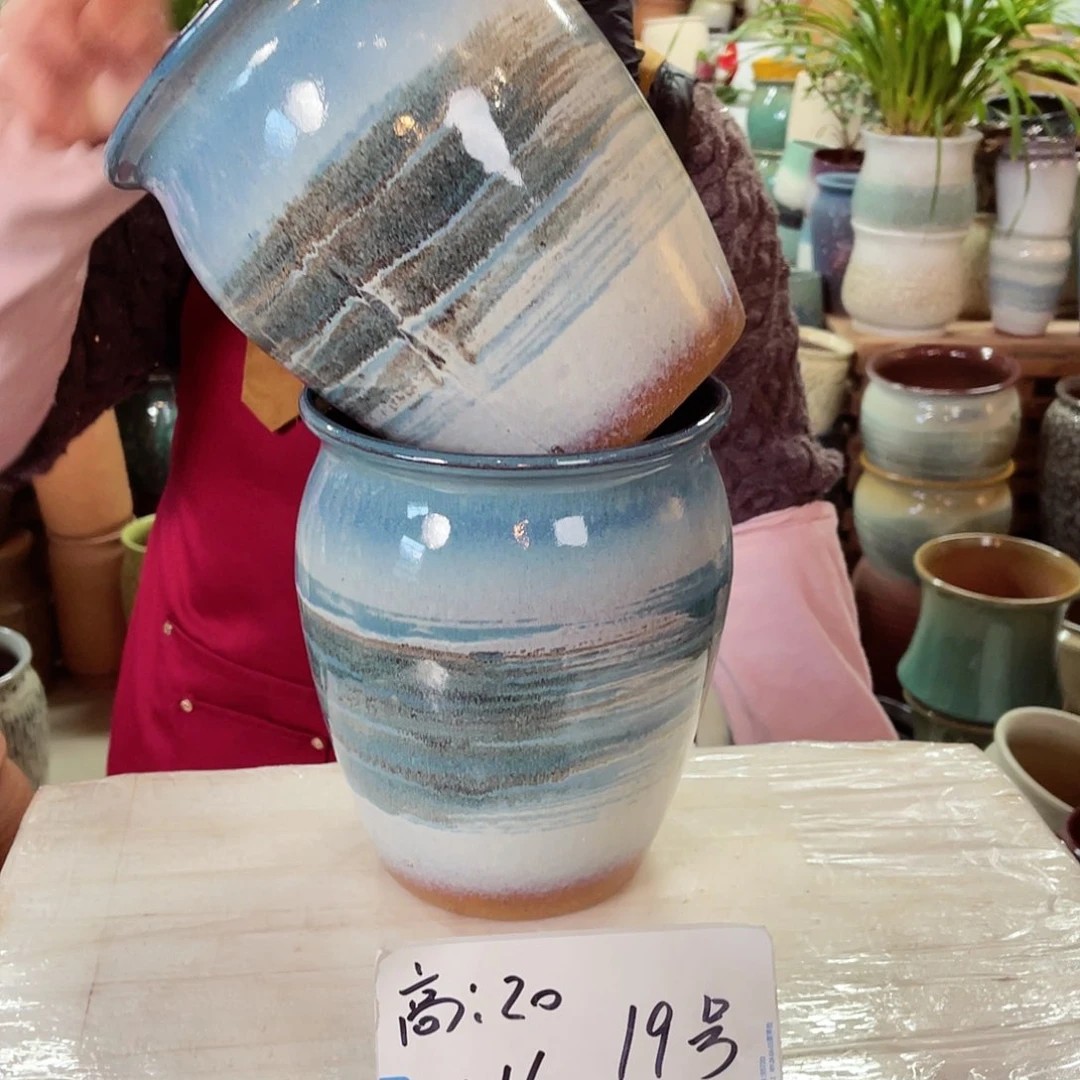 紫砂花盆高度20口径16
