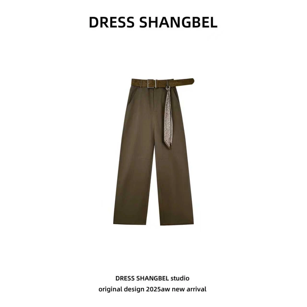 DRESS -秋季新款C5阔腿裤百搭长裤时尚休闲裤5897H
