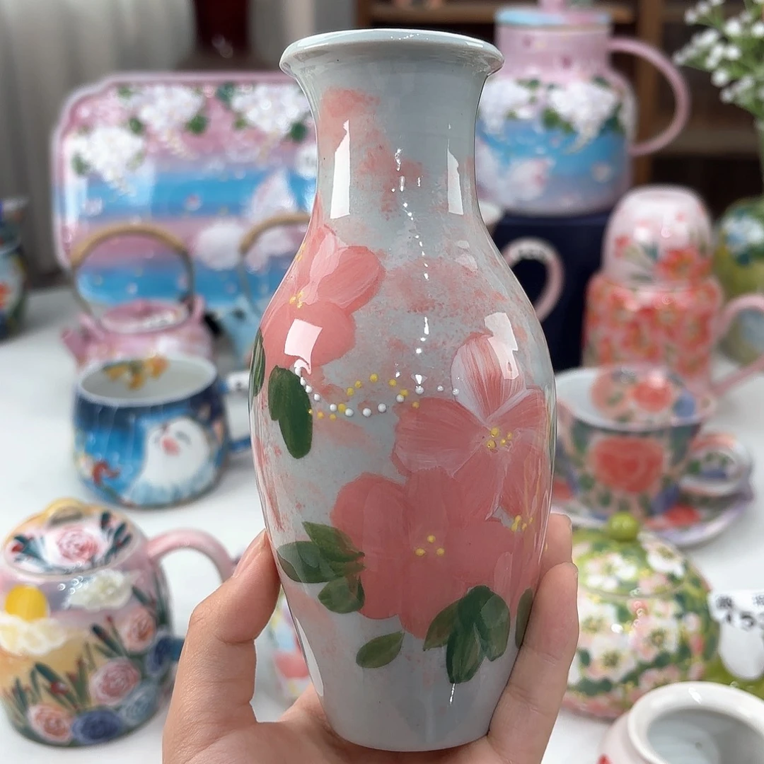 景德镇手绘高温釉下彩陶瓷茶具