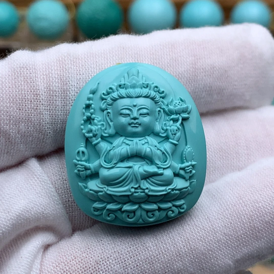 绿松石未镶嵌珠宝奇石