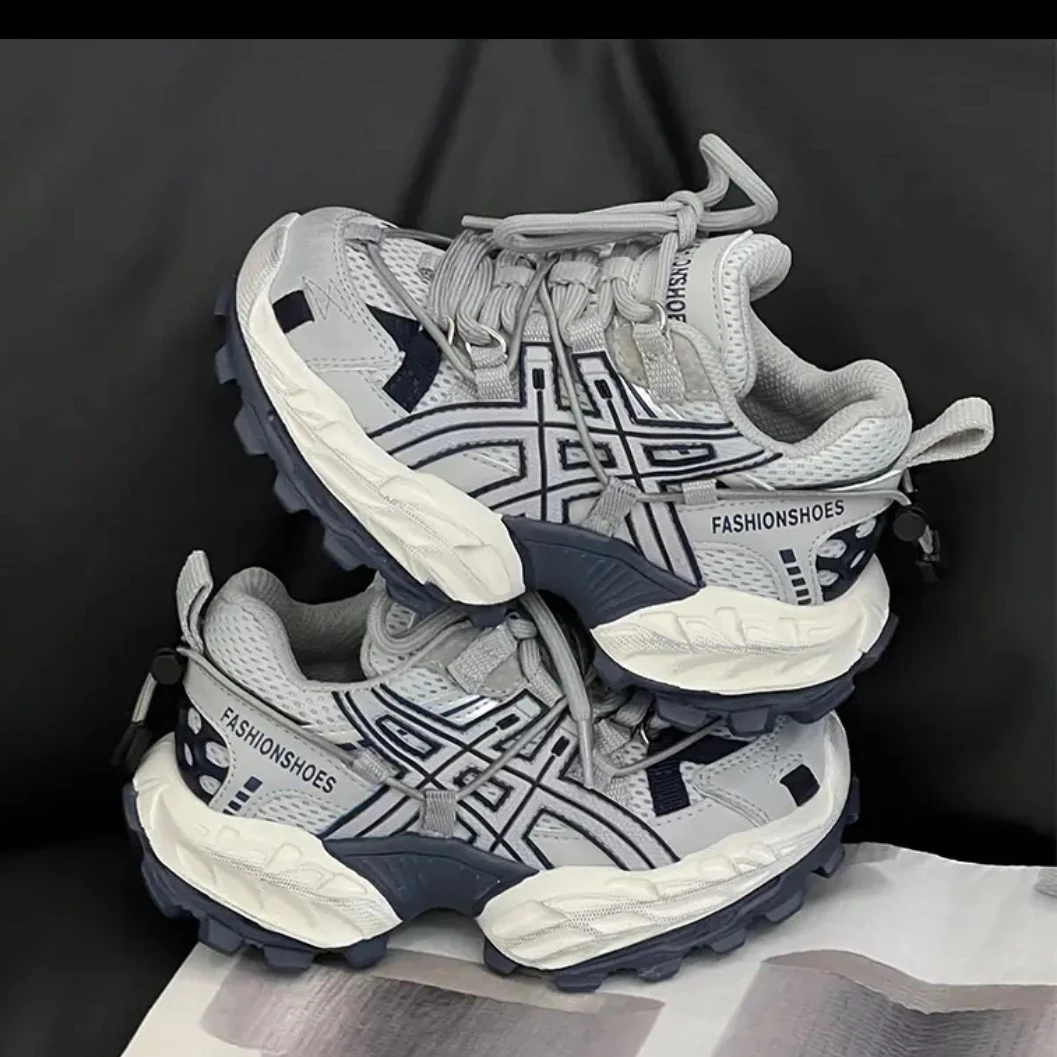 跑步鞋透气女男秋季运动鞋学生老爹鞋百搭休闲鞋