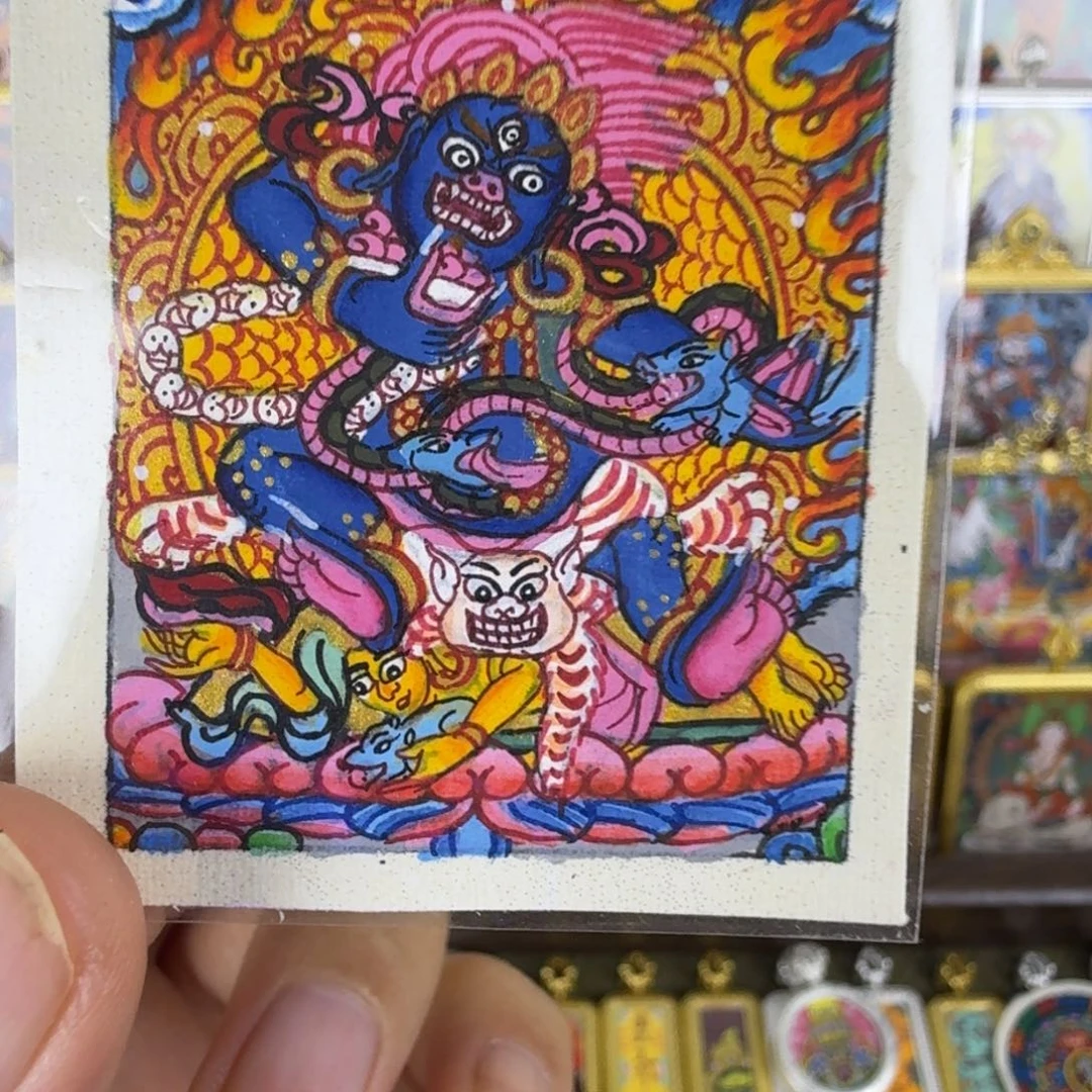 吊坠纯手绘尼泊尔黑财神