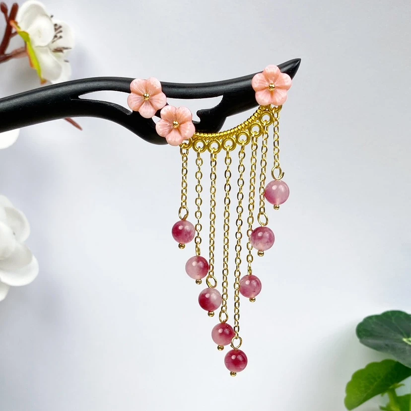 懿莘新中式古风流云发簪古风簪子手工国风简约日常古典