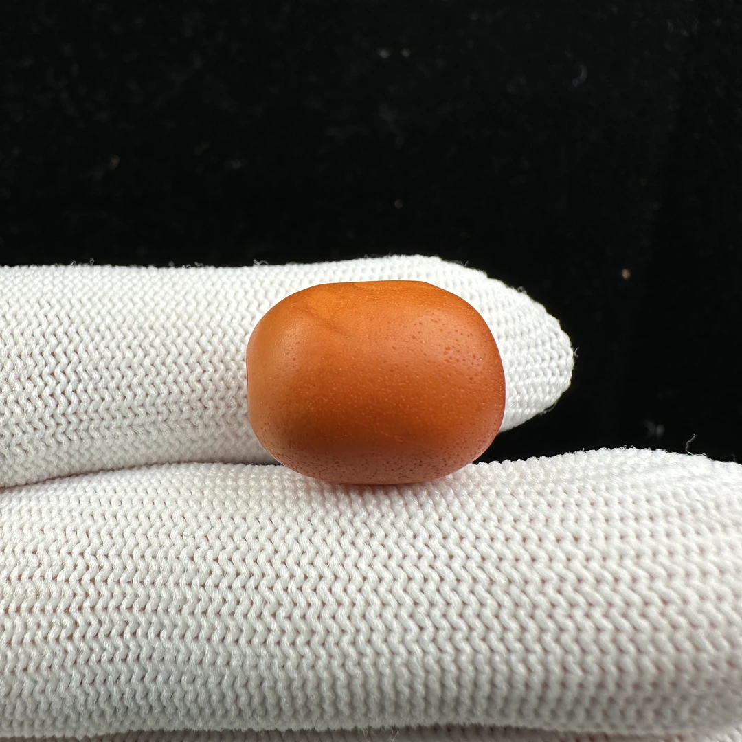 A2310天然原矿蜜蜡 老蜡枣珠13.8x17.8mm 2.1克抖音基地质检发货