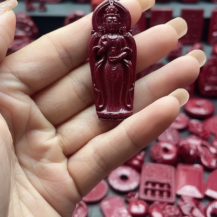 天然辰砂朱砂吊坠