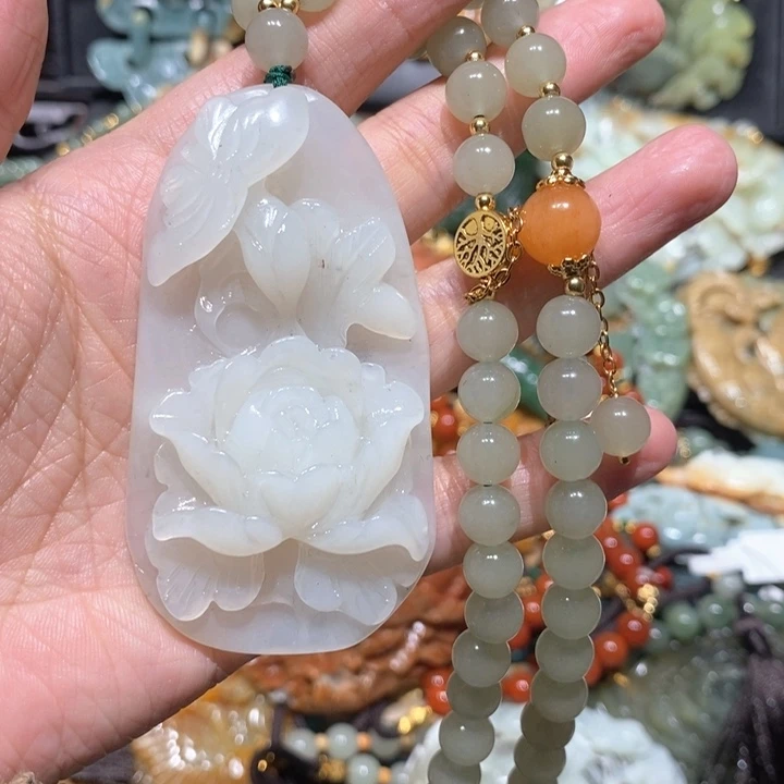 岫玉毛衣链未镶嵌