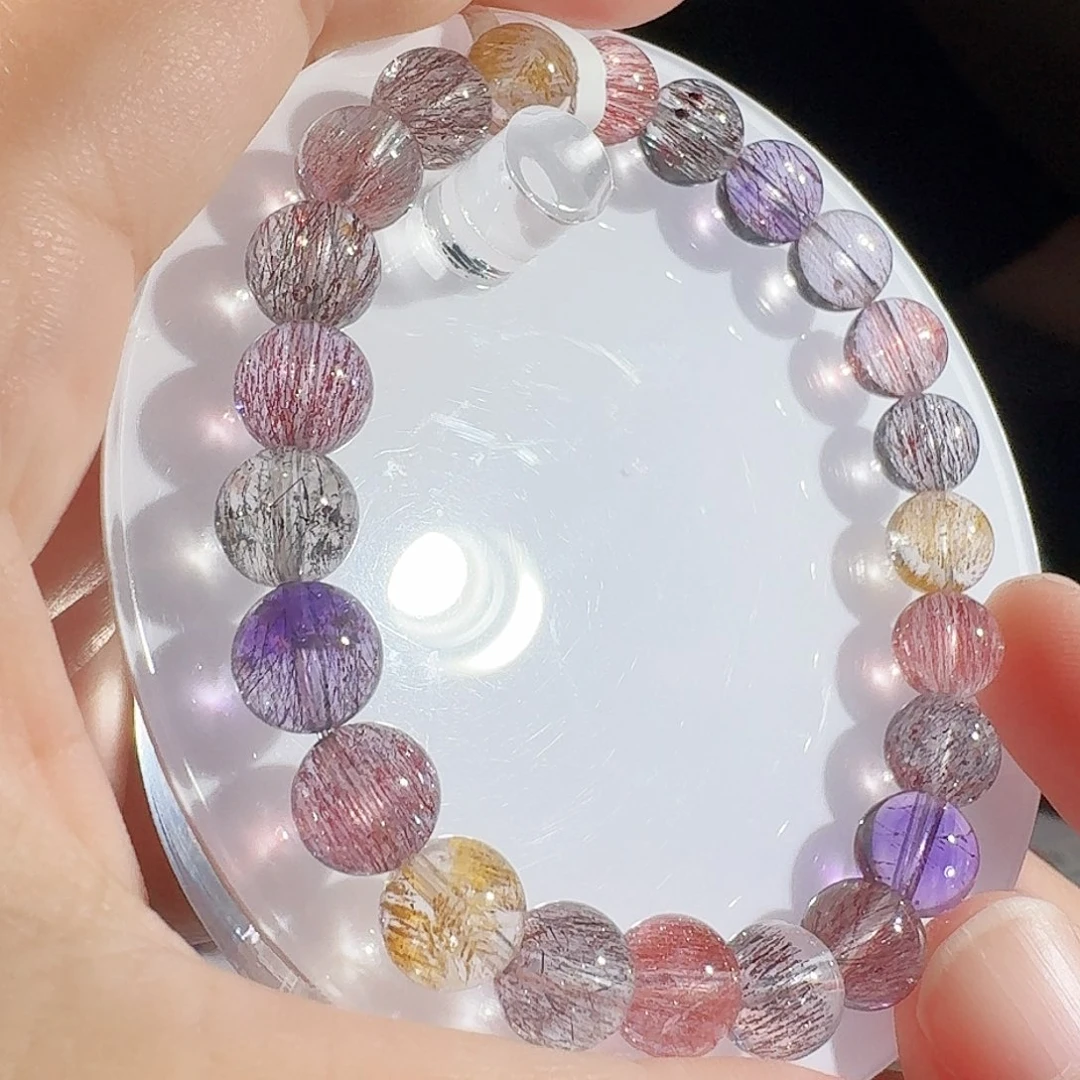 未镶嵌手链水晶8.3mm仙女超七手串