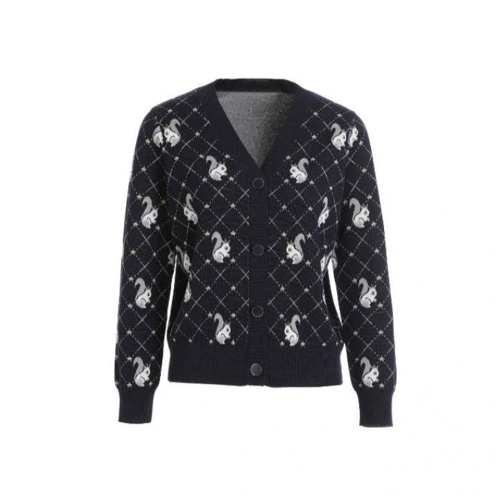 L·W/画而诗秋冬新款原创设计针织外套LBA91202