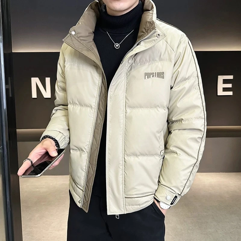 【时光刺客立领羽绒服】冬季新款拼色立领加厚时尚外套-8801