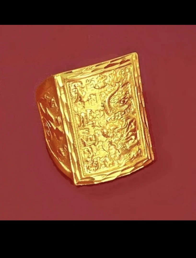合金戒指 合金材质 龙腾四海戒指