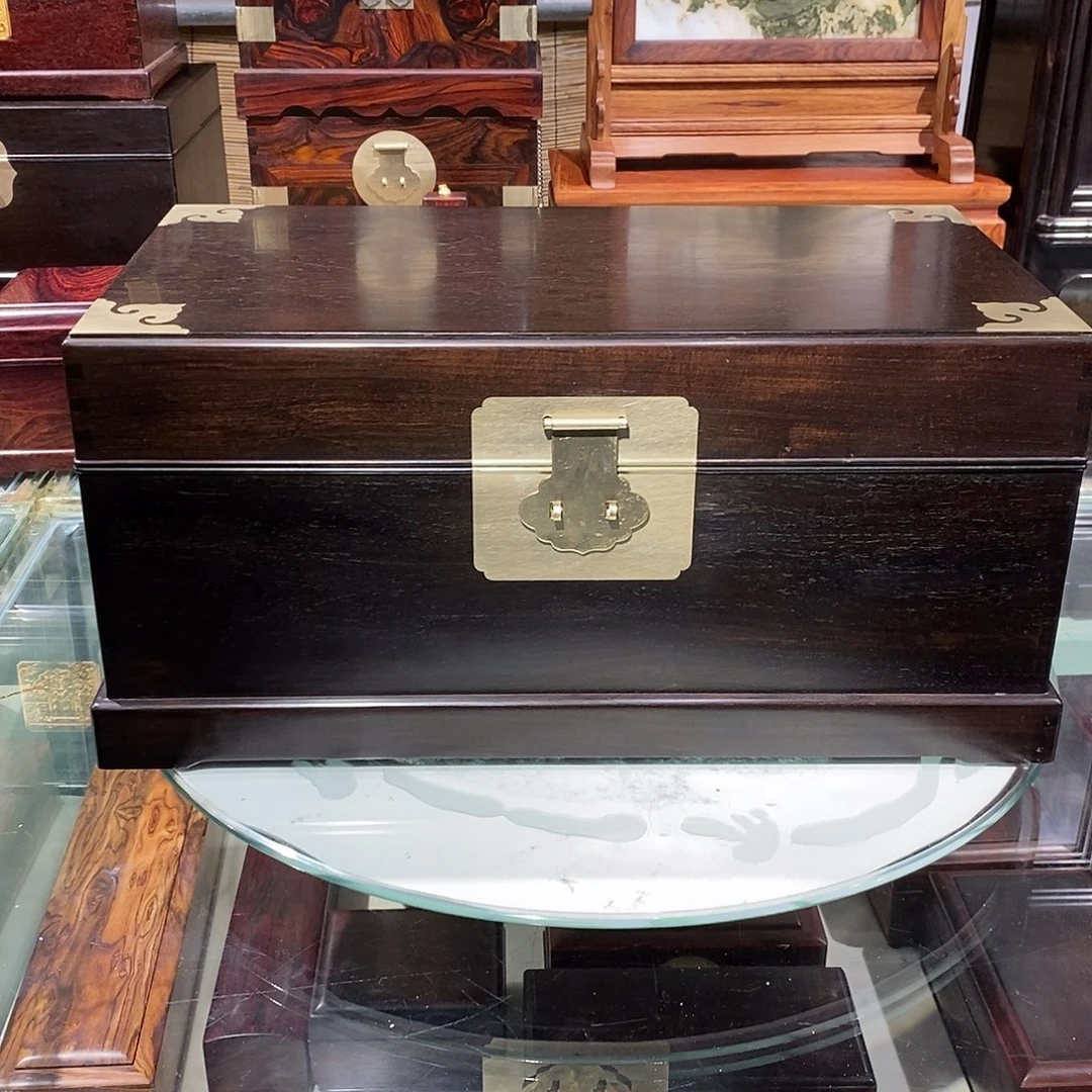 东非黑黄檀（紫光檀）独板收纳箱46/26/21