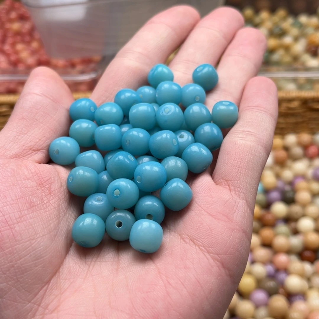 【闪购商品】白玉菩提吊坠a10/50+20颗克莱因蓝