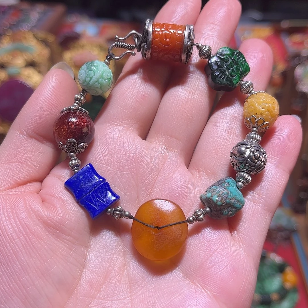 翡翠未镶嵌手链福利款翡翠多宝手链