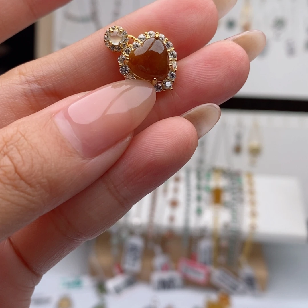钕****翡翠银S925镶嵌戒指天然翡翠
