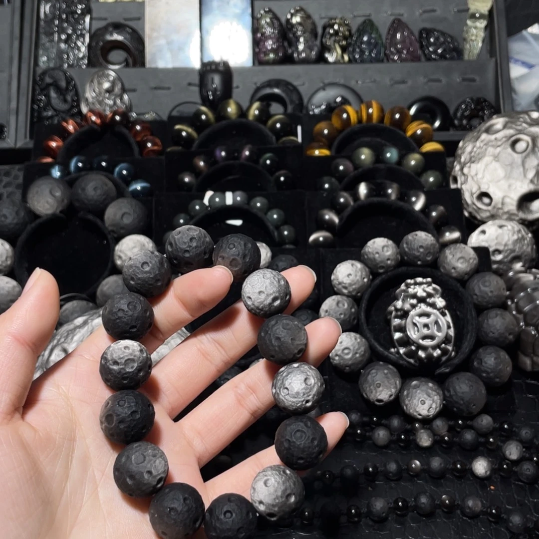 禧***黑曜岩未镶嵌珠宝奇石