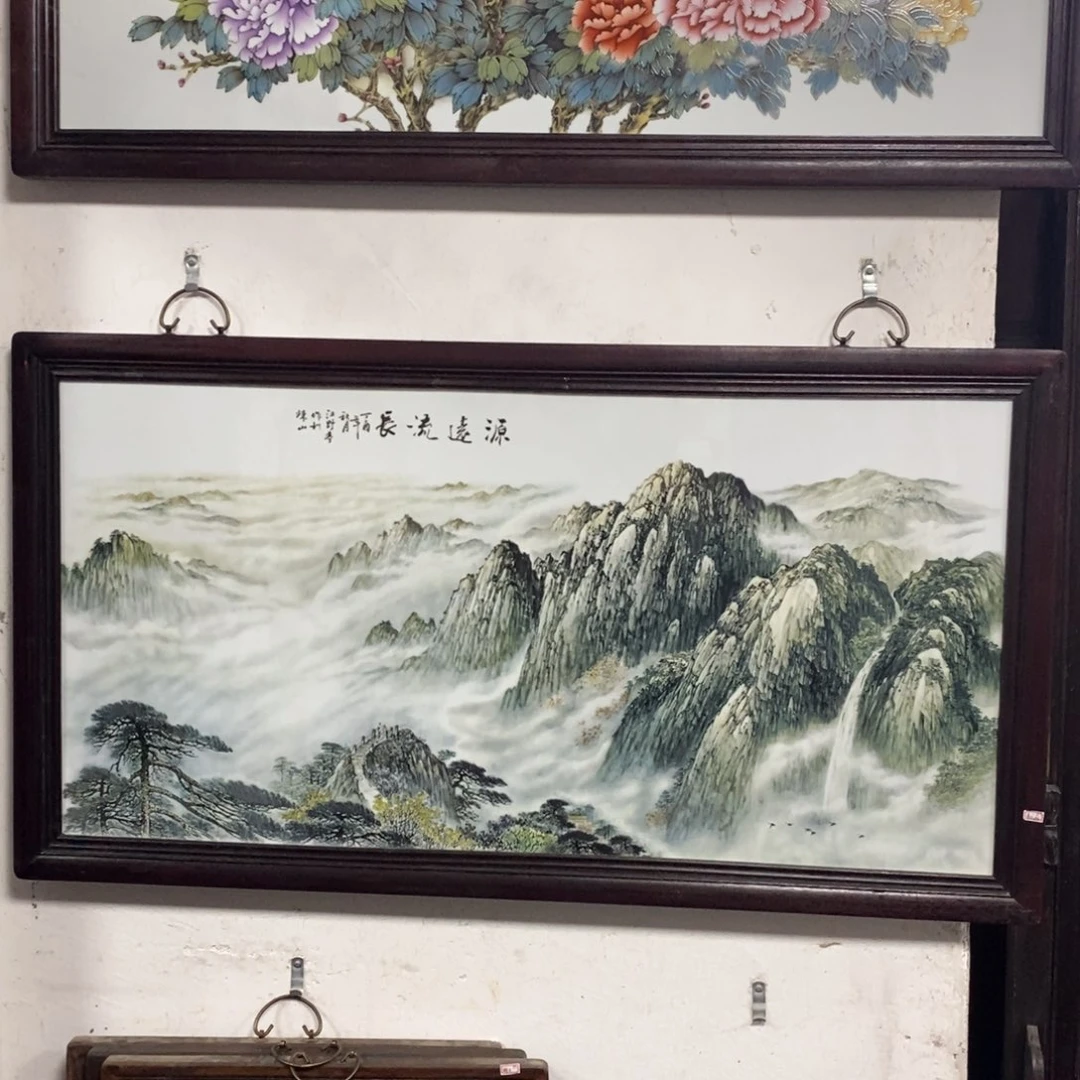 瓷片120*66 景德镇瓷板画柴窑烧制