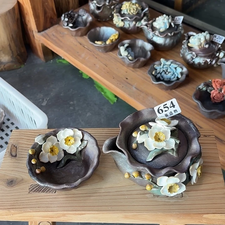 山泉造物手工制作柴烧654一套