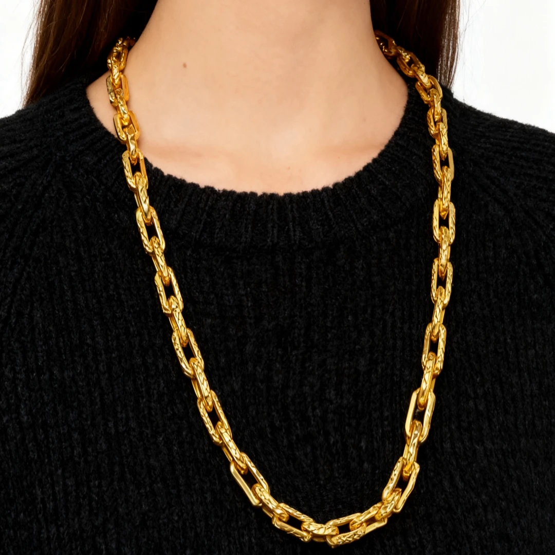 铜合金项链 铜合金项链 KS2008Nurluk 义乌一手发套项链耳环三生