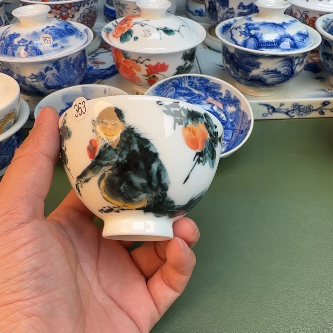 陶纯手工纯手绘茶具363