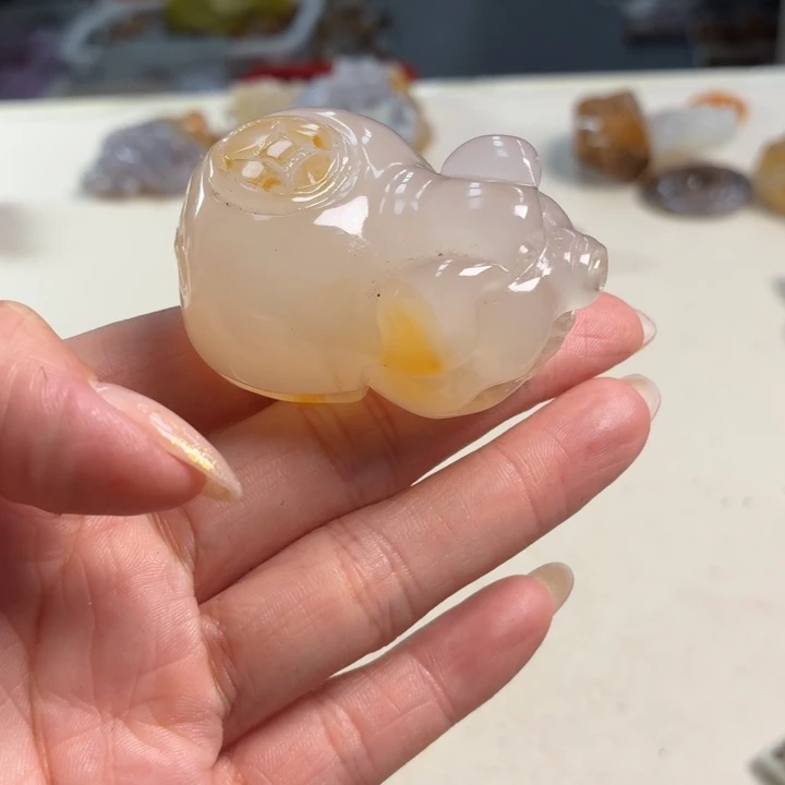 玛瑙/玉髓未镶嵌吊坠(不含链)
