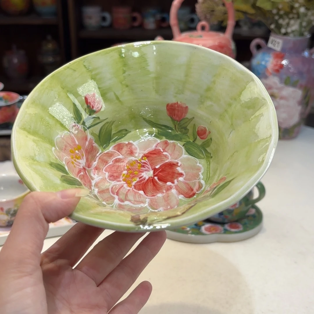 景德镇手绘高温釉下彩陶瓷茶具