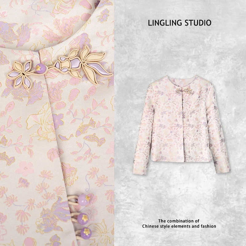 【荷塘锦鲤】秋冬中式复古保暖日常外套YSJ24FW085T