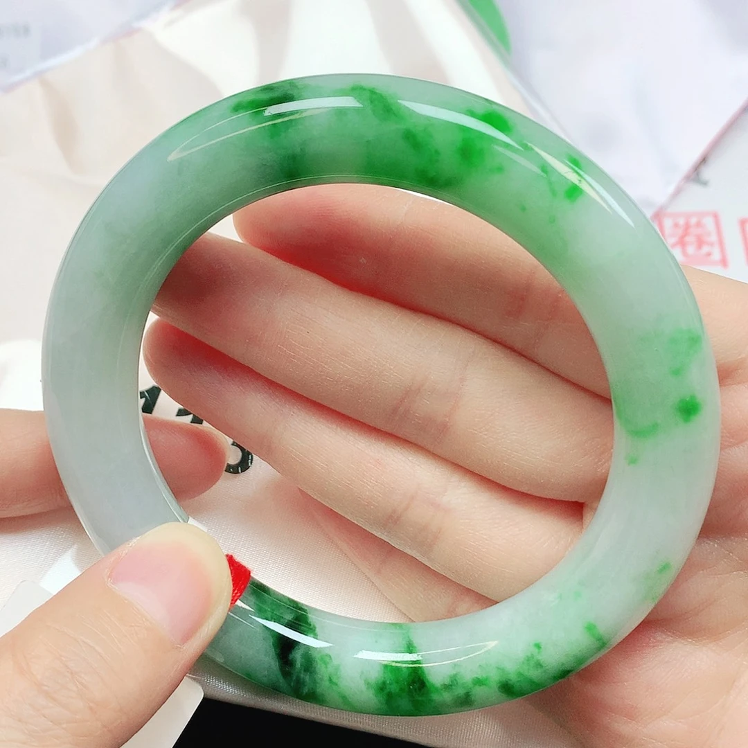 未镶嵌手镯翡翠抖音113，62.5圈