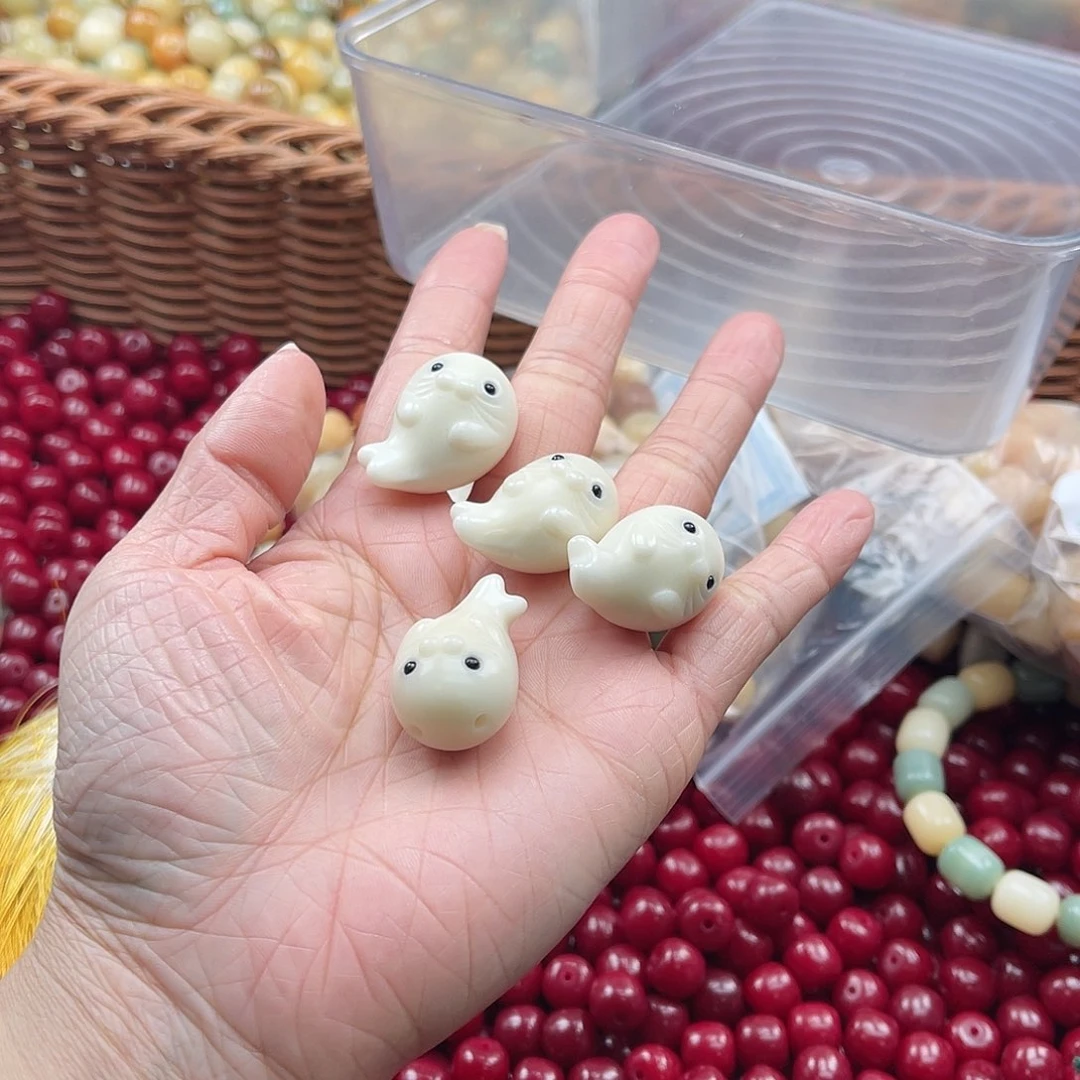 白玉菩提吊坠B/17mm/1颗微瑕