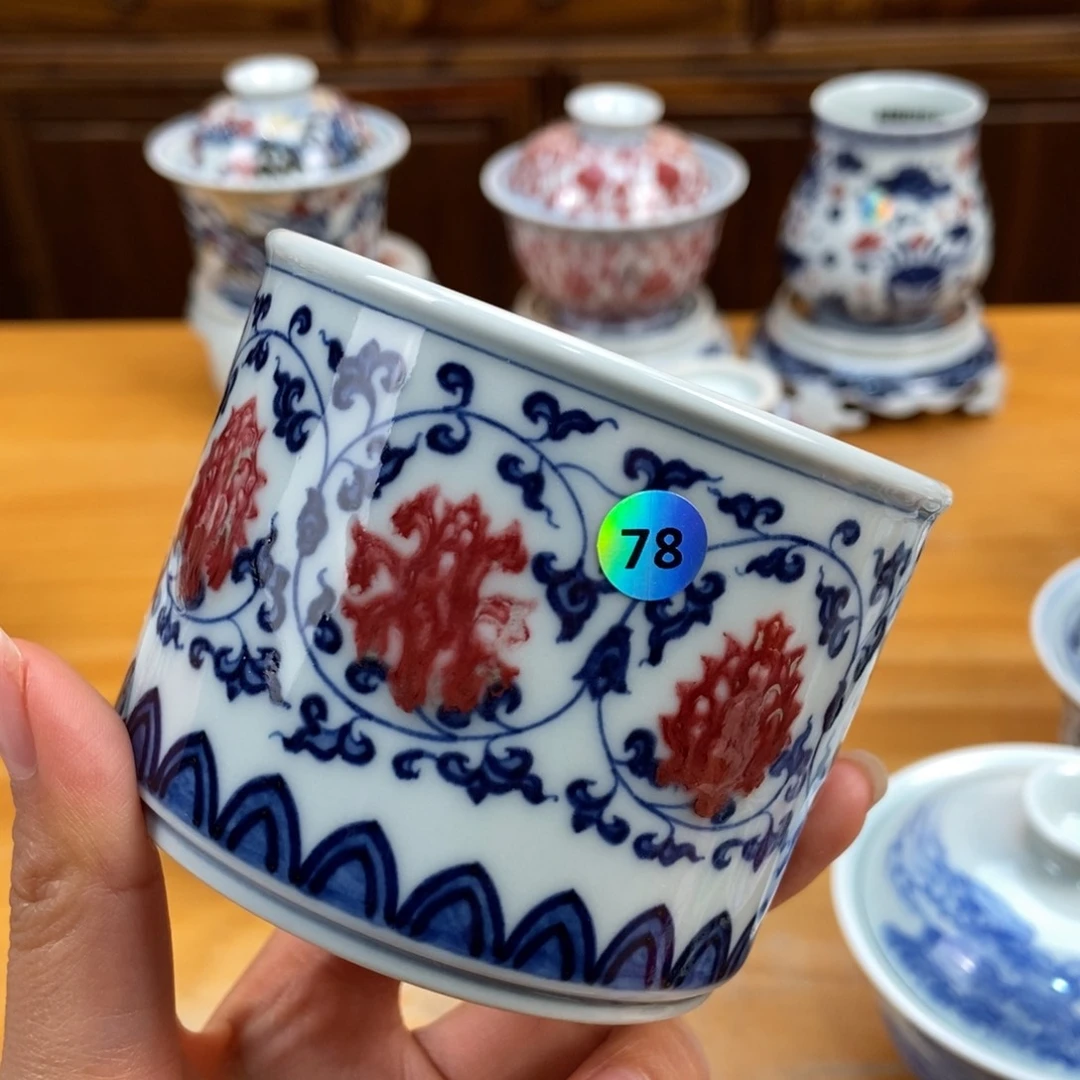 手绘现代茶具非古董