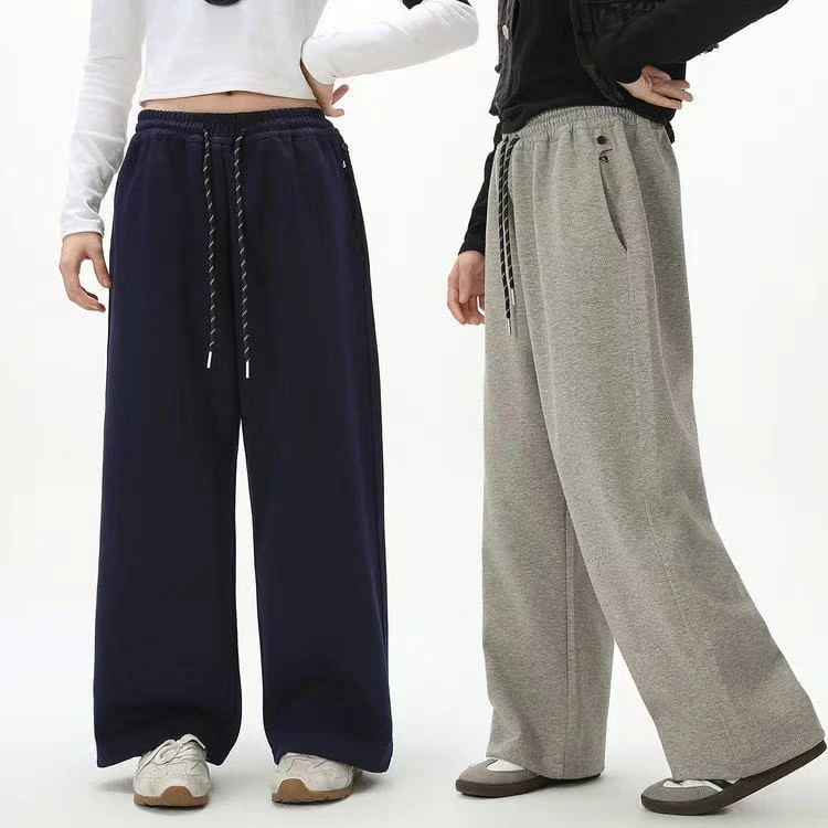 253PA14高品质青少年女童休闲直筒卫裤（裤脚可抽绳收口）