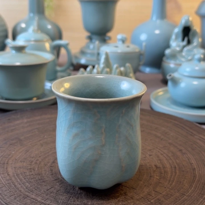 瓷片白菜杯一一一一一