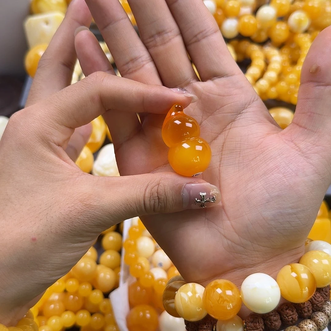 琥珀珠宝奇石未镶嵌葫芦