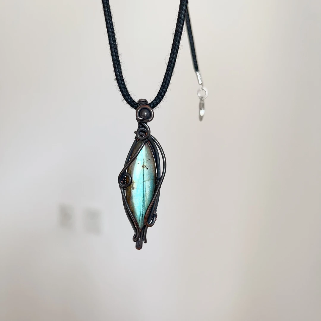 黄铜做旧手工制作部落风设计款造型颈饰首饰编织（可碰水）