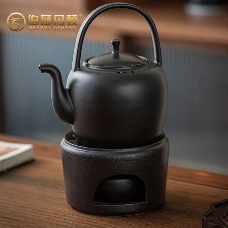 BERTHA DENTON/伯莎丹顿提梁盼山壶大容量陶瓷烧水壶家用耐高温