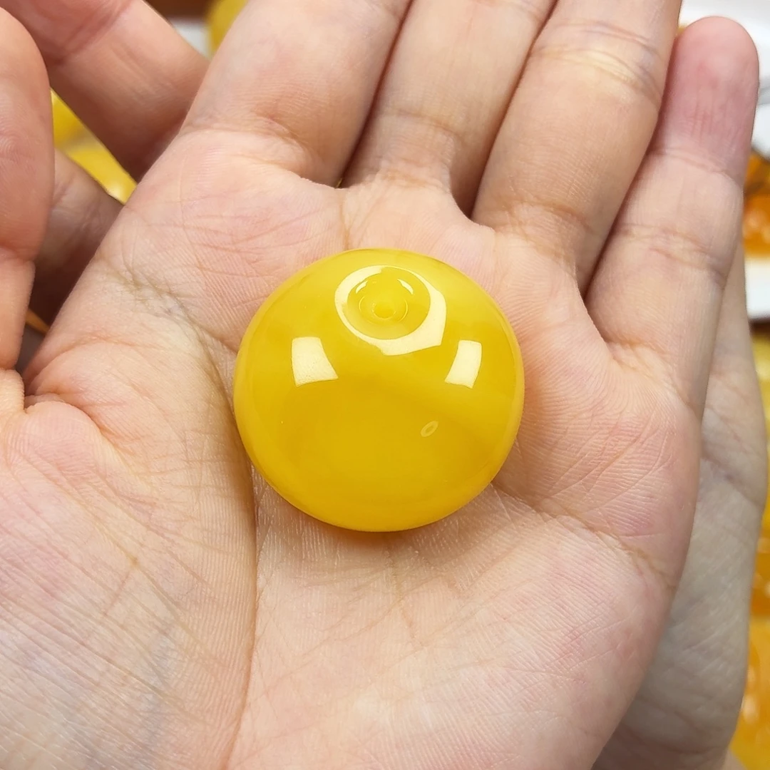 再***里蜜蜡颈饰未镶嵌焦皮妖花公主扣