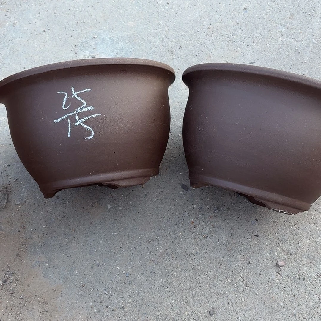 宜兴紫砂花盆，现货发