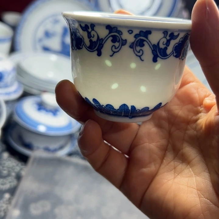 陶瓷80毫升玲珑小茶杯