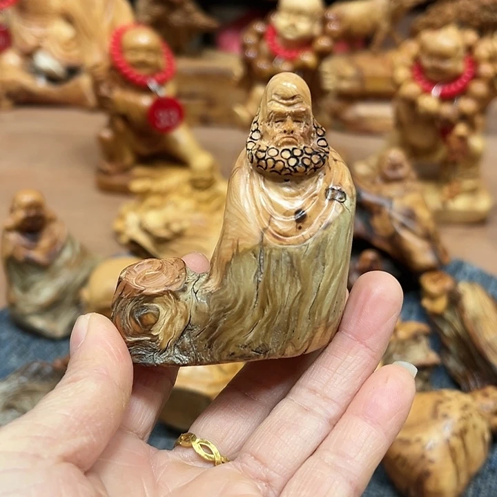 柏木太行崖柏手把摆件