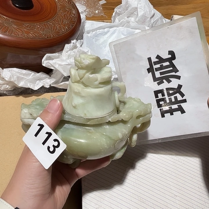 瓷片呀工艺品摆件瓷器摆件正能量