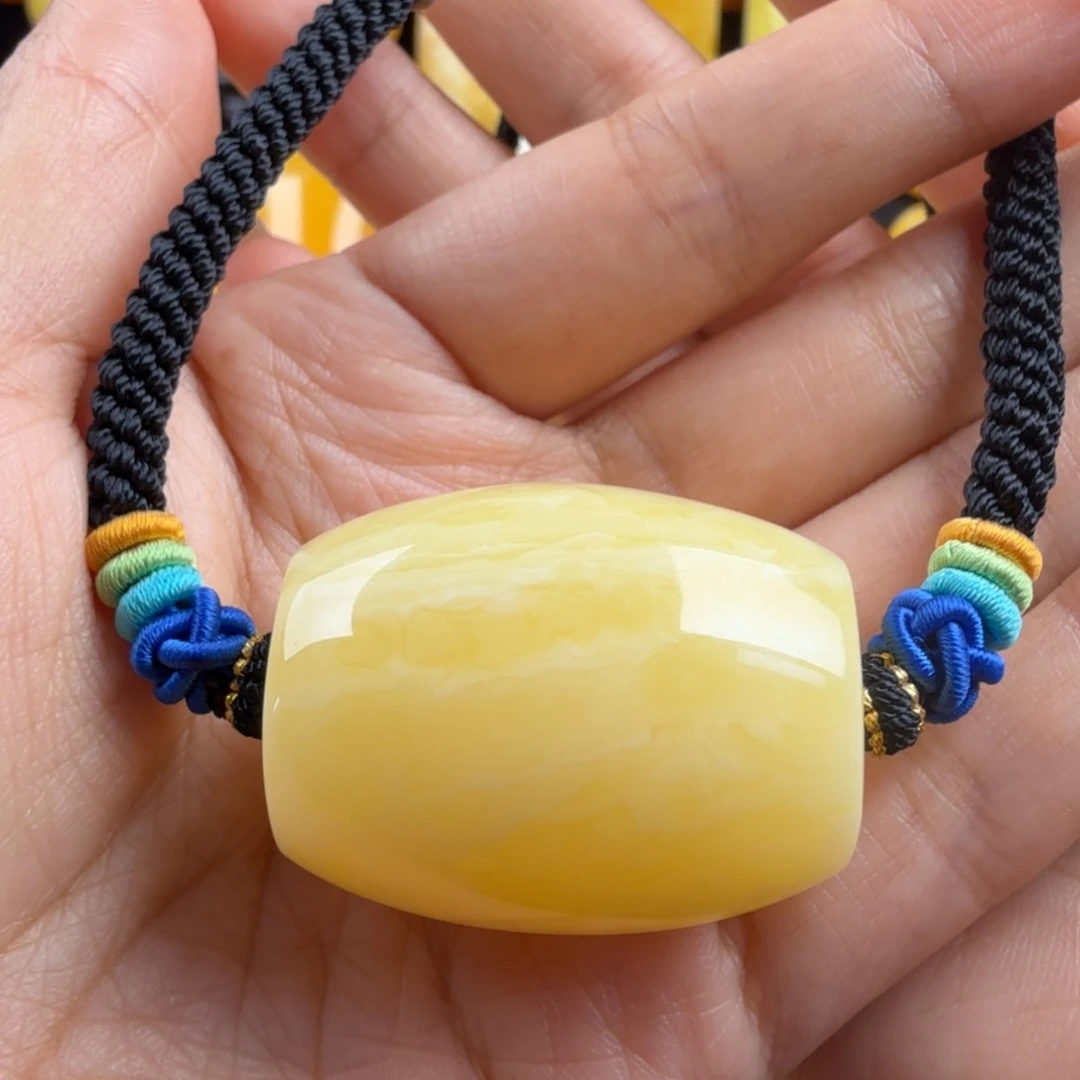 琥珀未镶嵌颈饰纯天然琥珀蜜蜡无优化