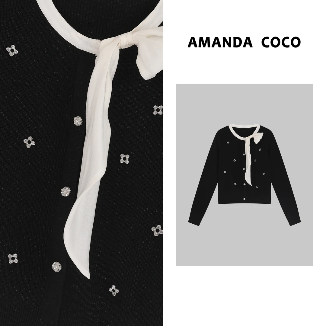 AMANDACOCO丨法式浪漫~高定气质优雅毛衣