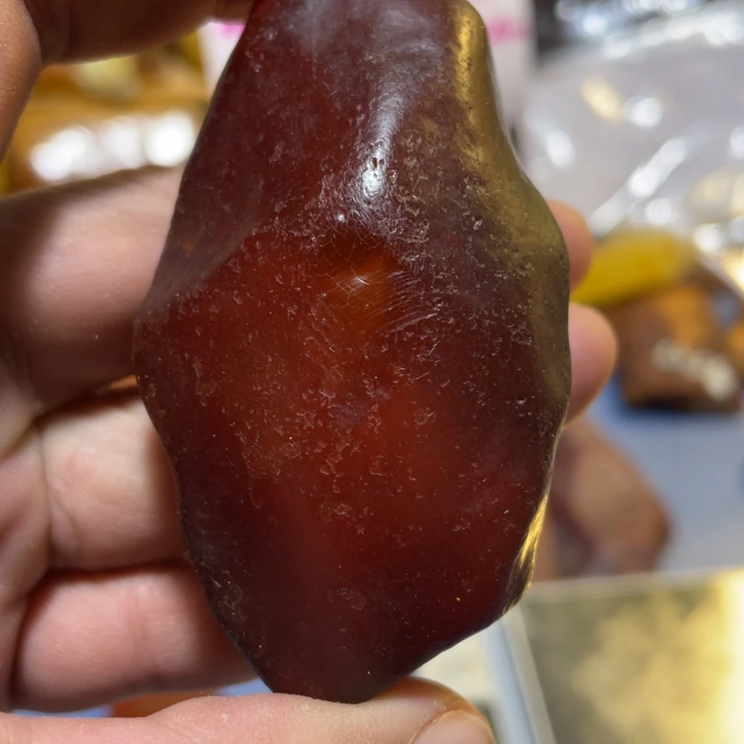 定制琥珀未镶嵌长***狼原